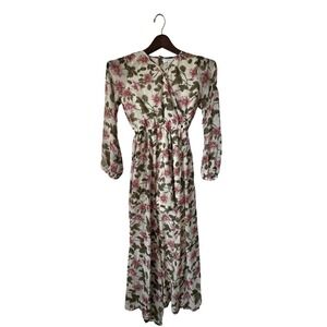 Peyton Bre Women's Size 16 Floral Print Long Maxi Dress Modest